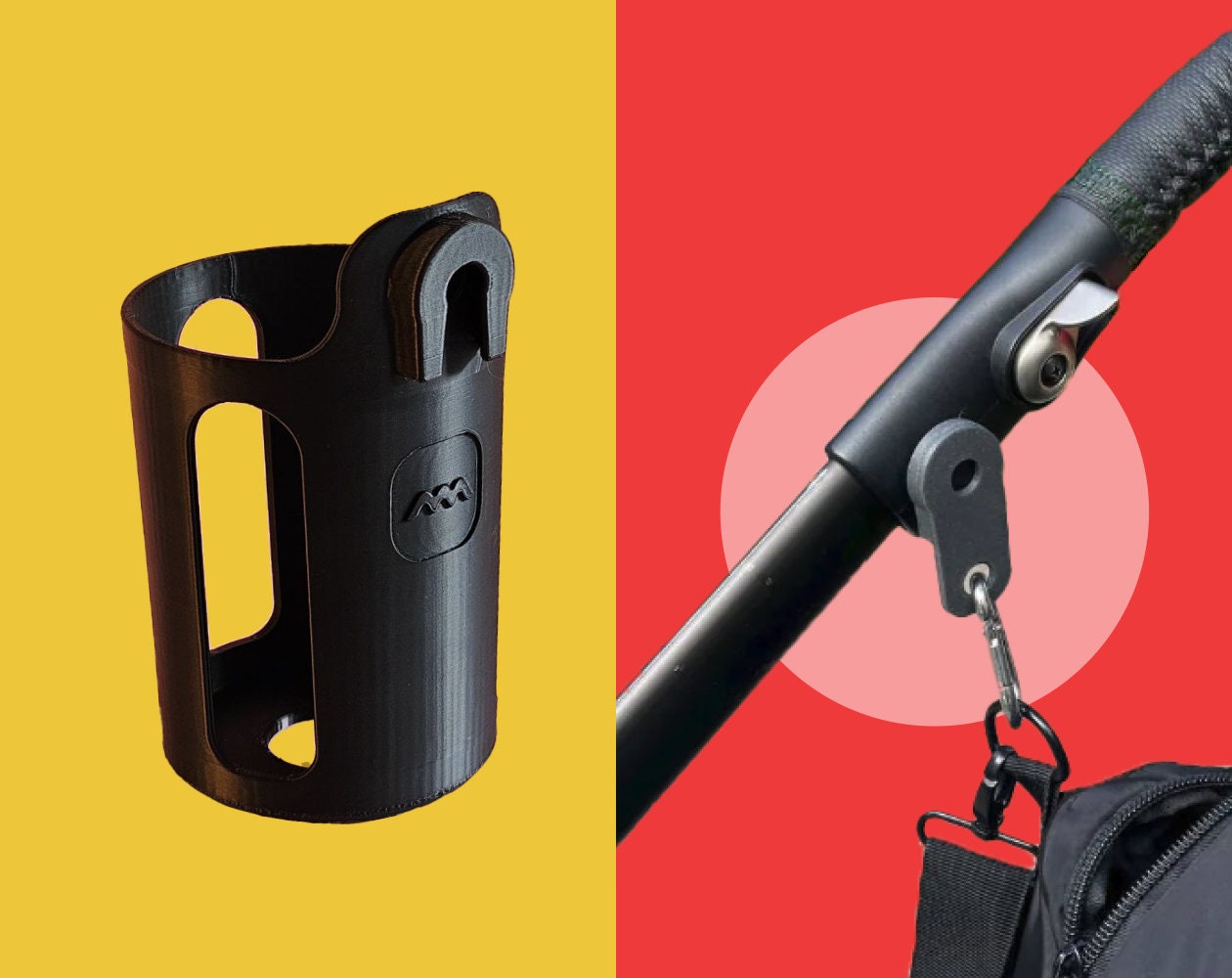 Bugaboo-compatible - Clip + Cup/Bottle Holder